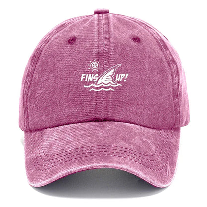 Fins Up Beach Life Baseball Cap