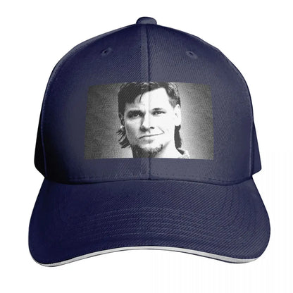 Theo Von Vintage Linocut Portrait Baseball Cap