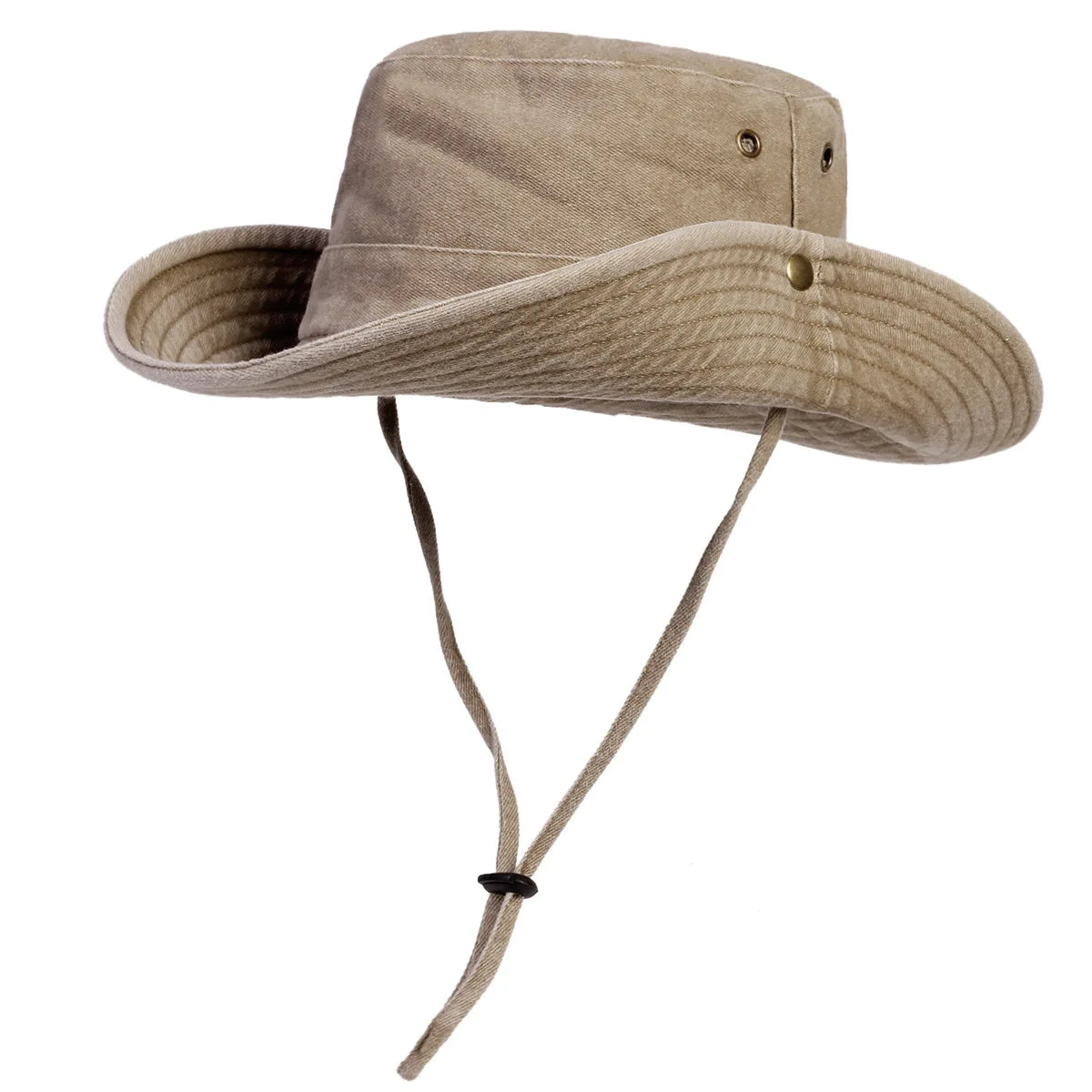 New Men Big Eaved Washed Bucket Hats