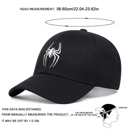 Spider Embroidered Baseball Cap