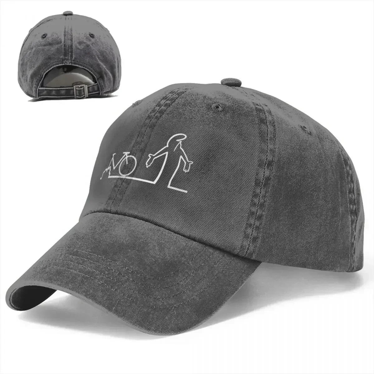 Bicycle La Linea Vintage Art Baseball Cap