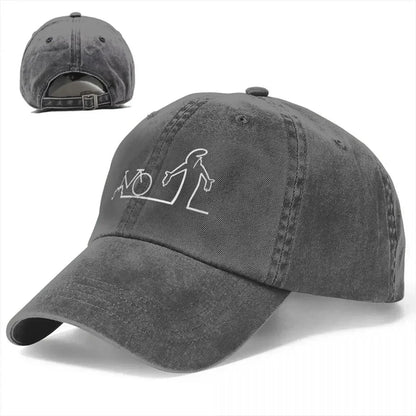 Bicycle La Linea Vintage Art Baseball Cap