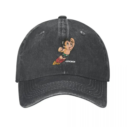 Astroboy Manga Distressed Snapback Baseball Cap