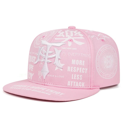 Creative Graffiti Embroidered Snapback Cap