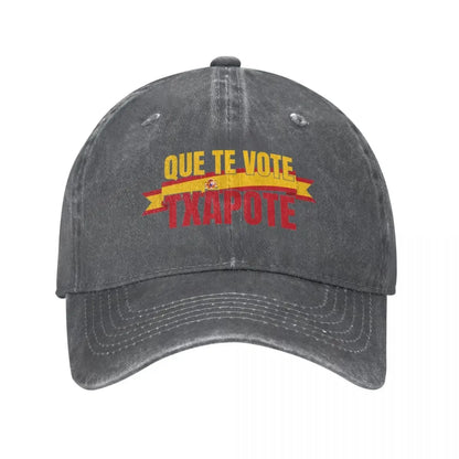 Que Te Vote Washed Baseball Cap