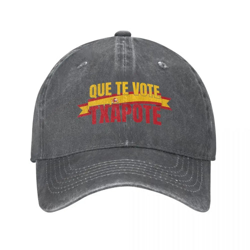 Que Te Vote Washed Baseball Cap