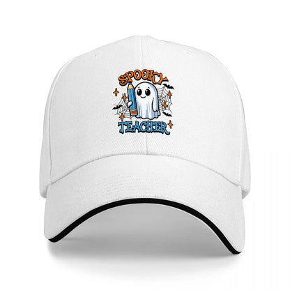 Spooky Teacher Ghost Baseball Cap