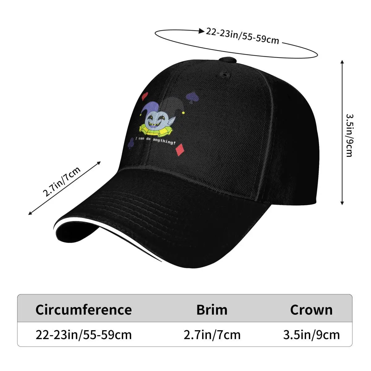 Deltarune Jevil Graphic Baseball Cap