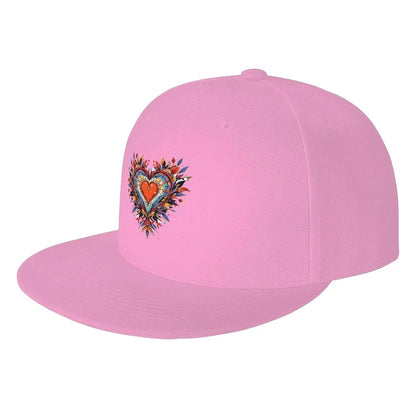 Colorful Heart Snapback Cap