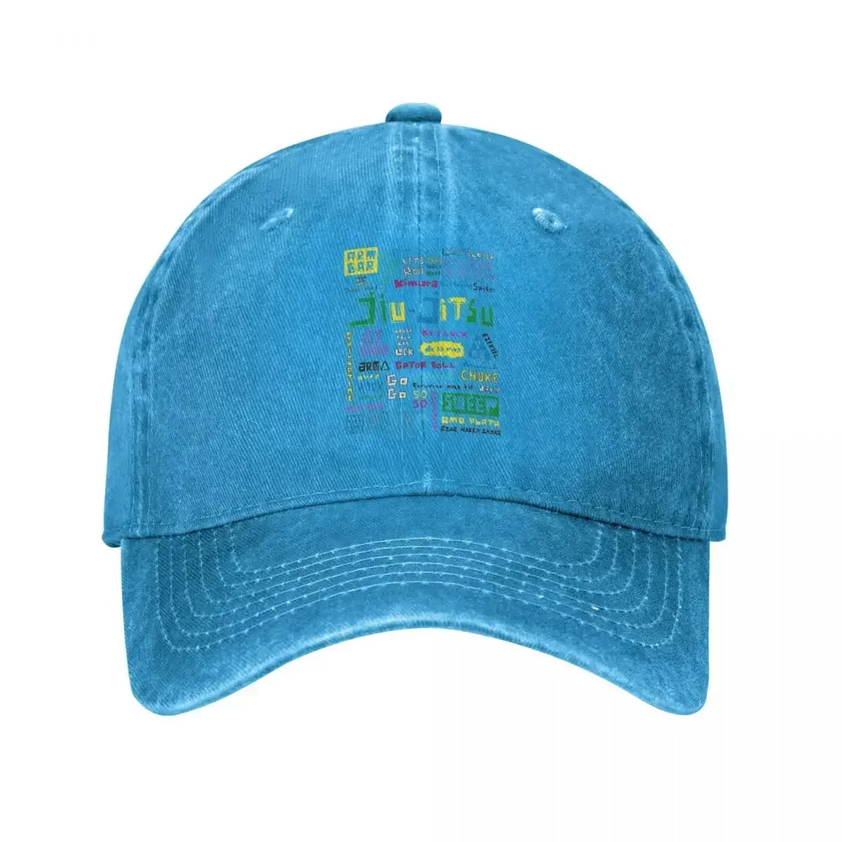 Jiu Jitsu BJJ Distressed Cotton Baseball Cap