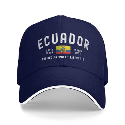 Ecuador Flag Baseball Cap