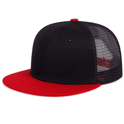 Unisex Minimalist Mesh Hip-Hop Snapback Cap