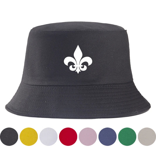 Fleur De Lis Cotton Bucket Hat