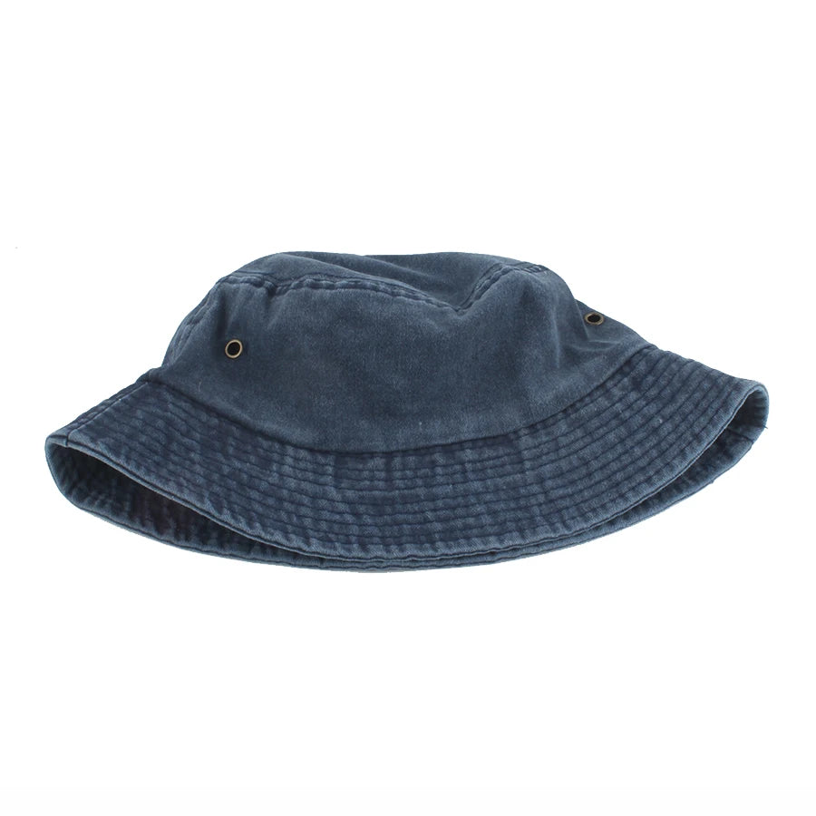New Fisherman Hat Vintage Denim Bucket Hats