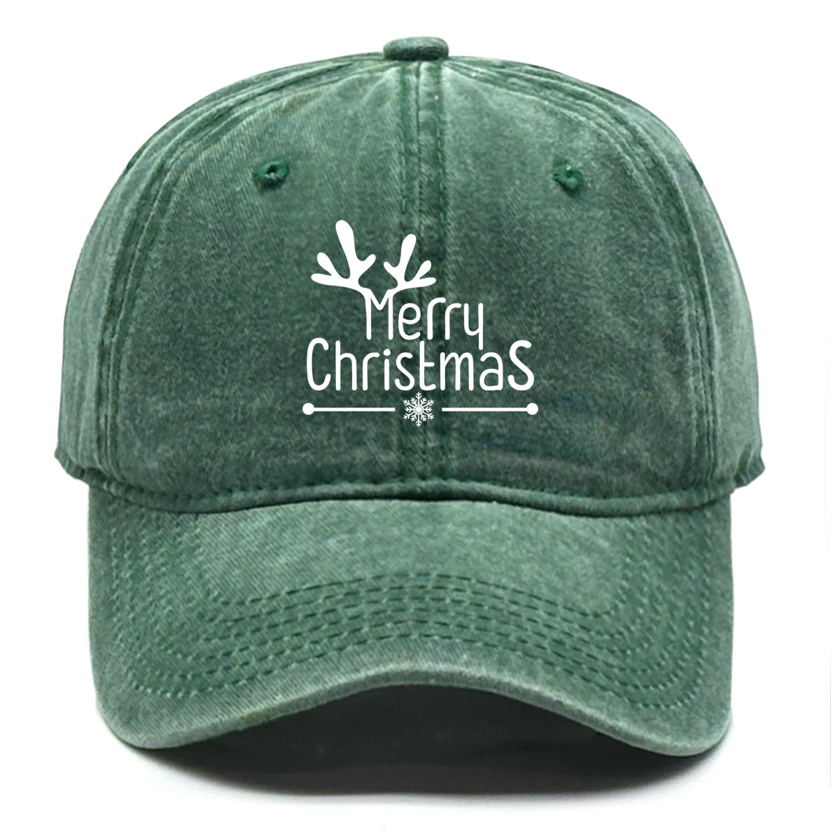 Merry Christmas Washed Baseball Cap