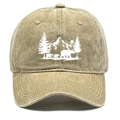 Forest Mountain Vintage Baseball Cap