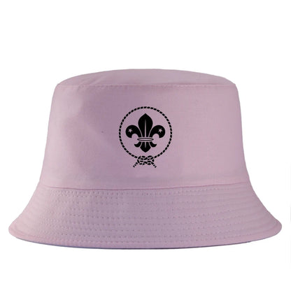 Vintage Fleur De Lis Cotton Bucket Hat