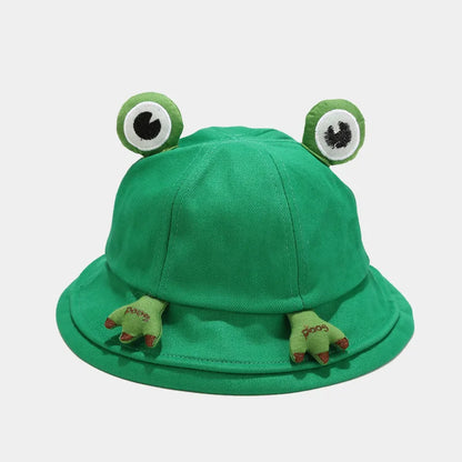 Cotton Cartoon Lovely Frog Bucket Hat