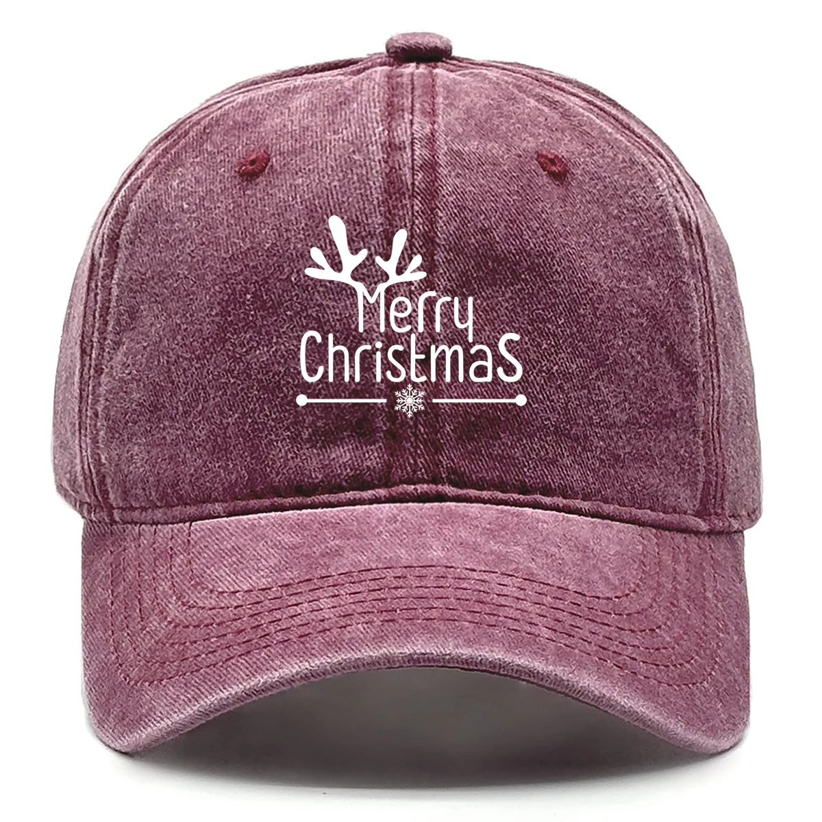 Merry Christmas Washed Baseball Cap