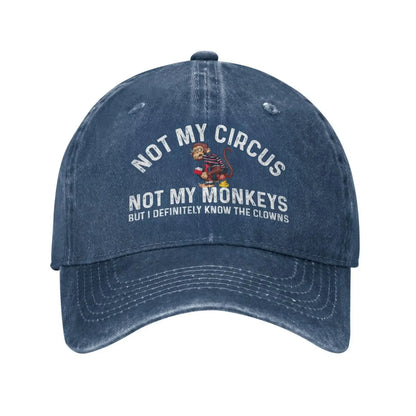 Funny Clown Quote Vintage Baseball Cap