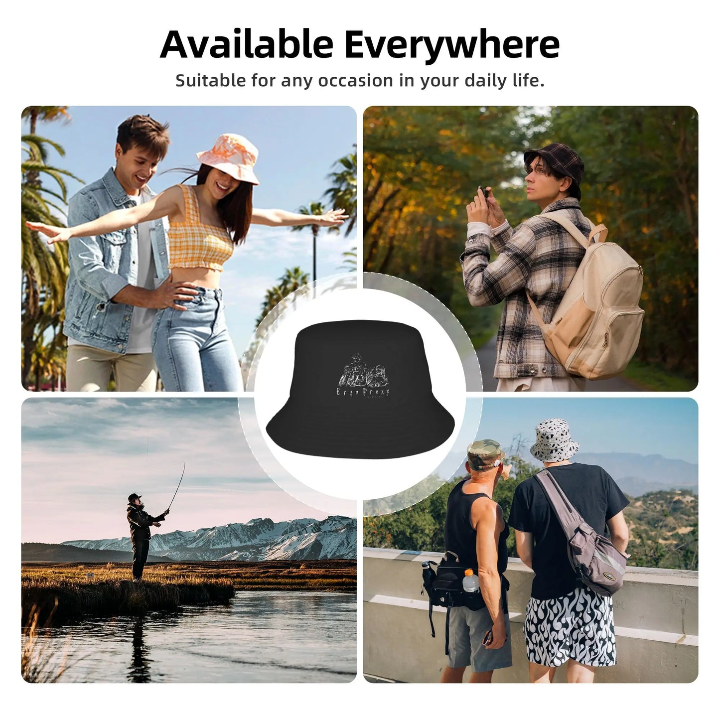 Ergo Proxy Mayer Bucket Hat Outdoor Fisherman Caps