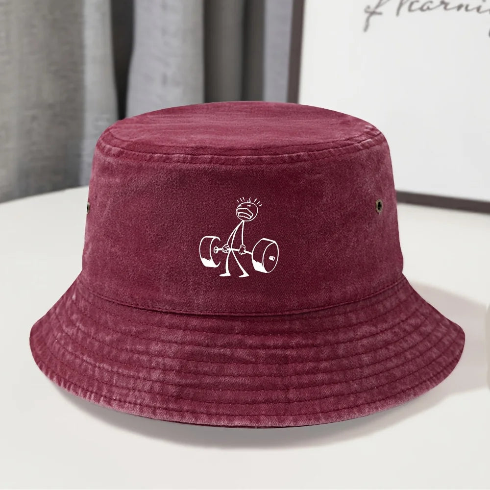 Vintage Washed Distressed Classic Fisherman Bucket Hat