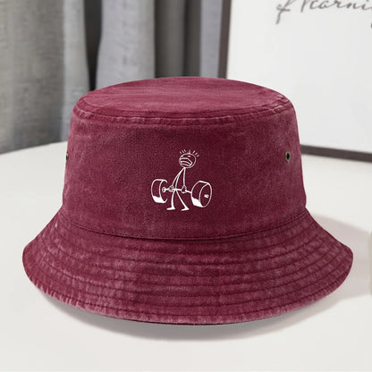 Vintage Washed Distressed Classic Fisherman Bucket Hat