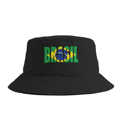Brazil Flag Brasil Souvenirs Brazilian Fans Bucket Hat