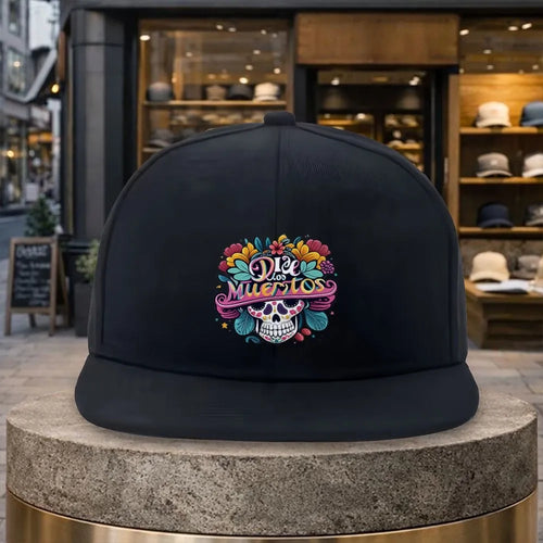 Dia De Los Muertos Skull Floral Snapback Cap