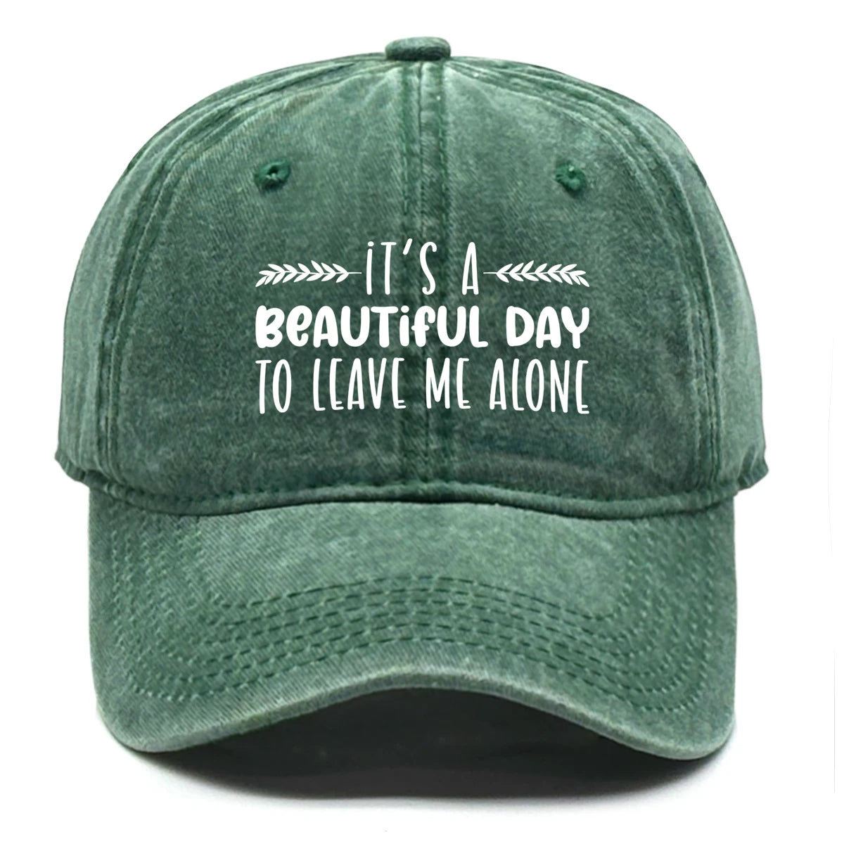 Vintage Washed Cotton Phrase Baseball Cap