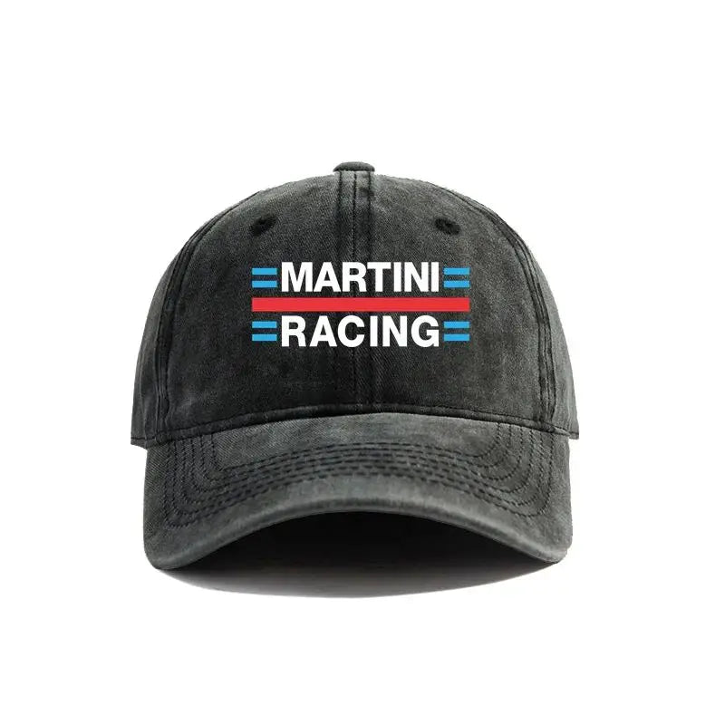 Martini Racing Baseball Caps Distressed Hats Cap Men Women