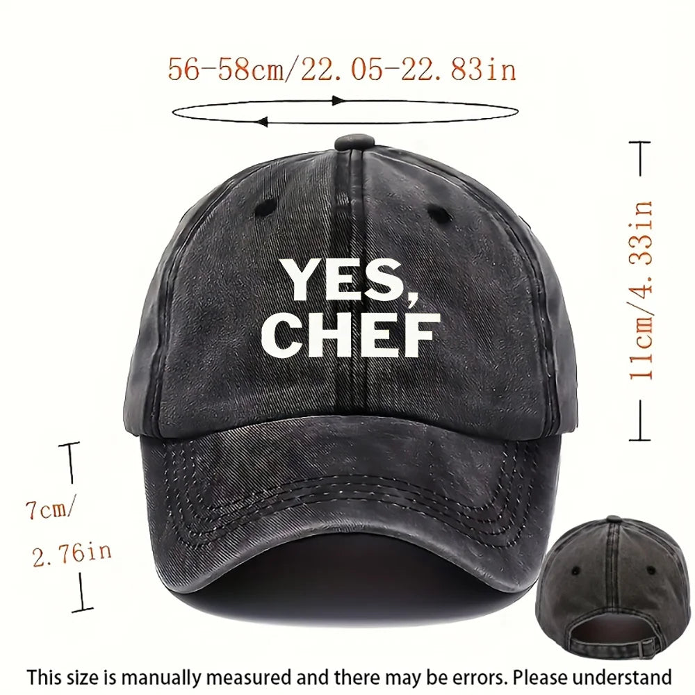 Yes Chef Distressed Baseball Cap