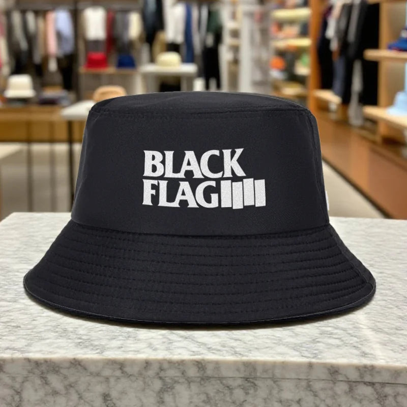 Iconic Black Flag Logo Bucket Hat