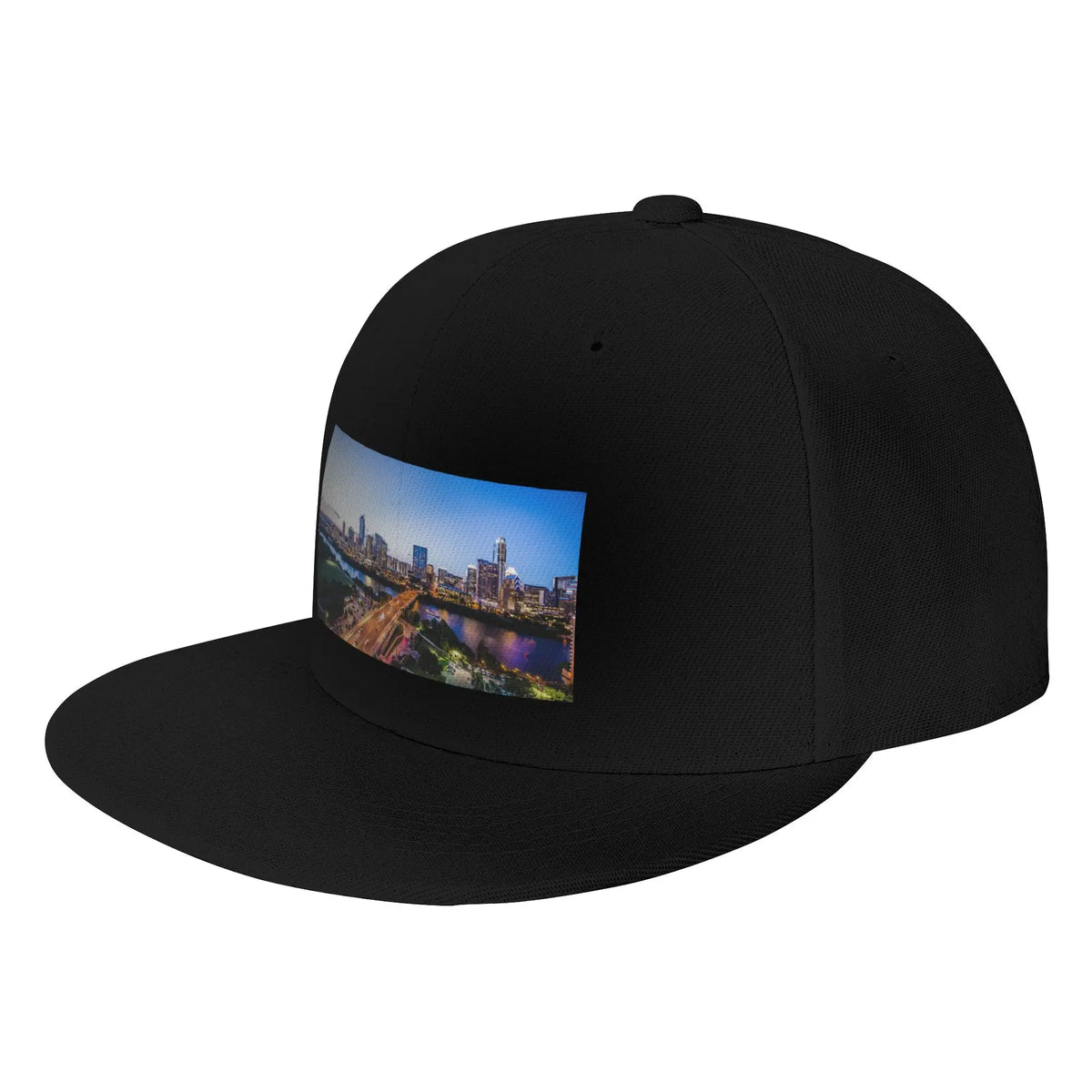 Austin Texas City Skyline Lights Snapback Cap