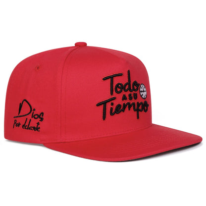 TODO A SU TIEMPO Embroidery Casual Snapback Cap