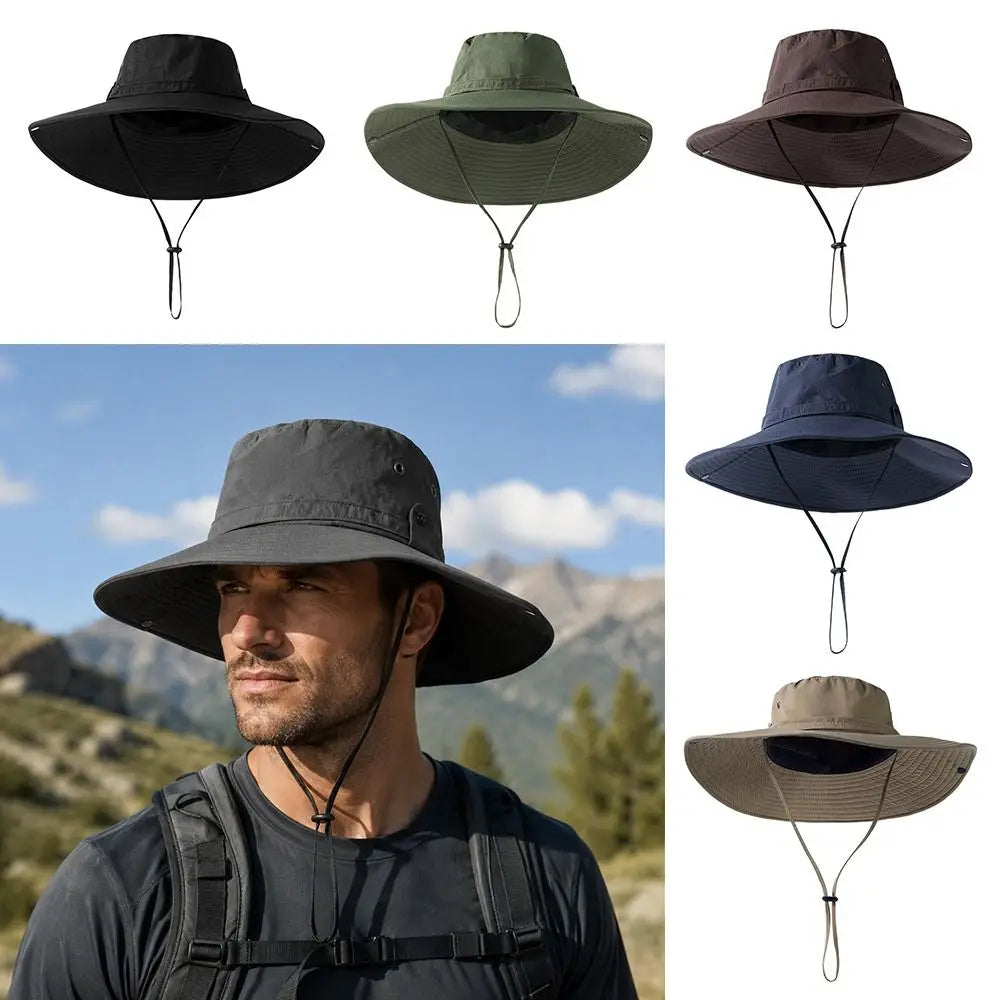Portable Wide Brim UV Protection Summer Bucket Hat