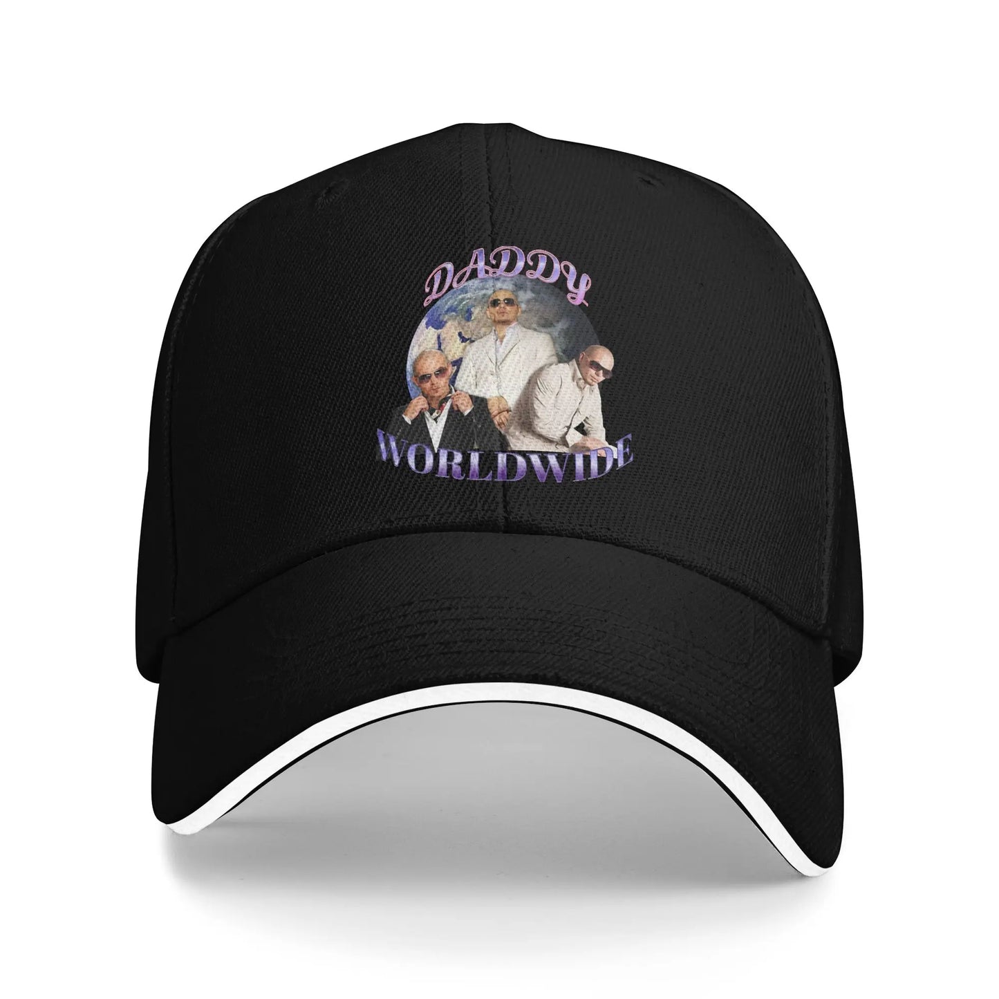 Daddy Worldwide Pitbull Triple Portrait Y2K Baseball Cap