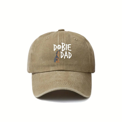 Dobie Dad Washed Baseball Cap
