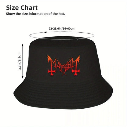 Mayhem Band Black Metal Graphic Bucket Hat