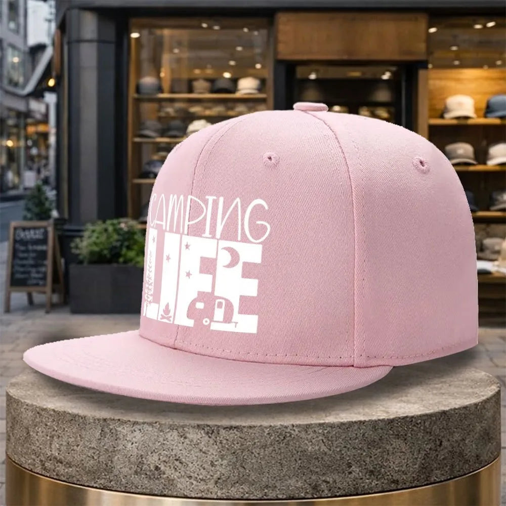 Camping Life Adventure Snapback Cap