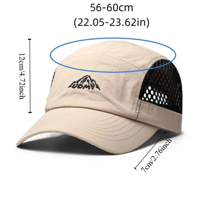Sun Protection Baseball Cap Quick Dry Breathable Mesh