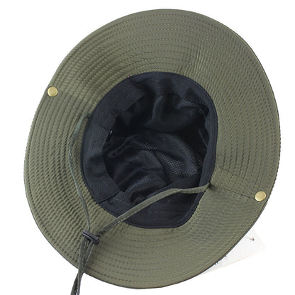Lightweight Quick-Dry Fishing Bucket Hat With Strap