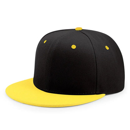 Wholesale 40 Colors Adjustable Flat Peak Snapback Caps Lady Fashion Polyester Plain Baseball Hat Men Hiphop Blank Sport Cap Adijustable 55-60cm