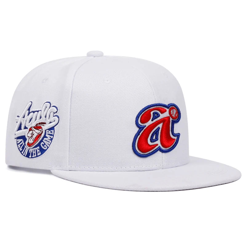 2025 Trend A Letter Embroidered Snapback Cap