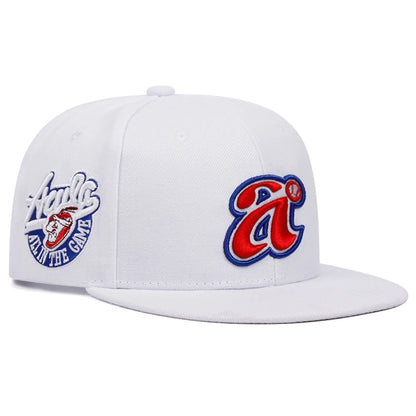 2025 Trend A Letter Embroidered Snapback Cap