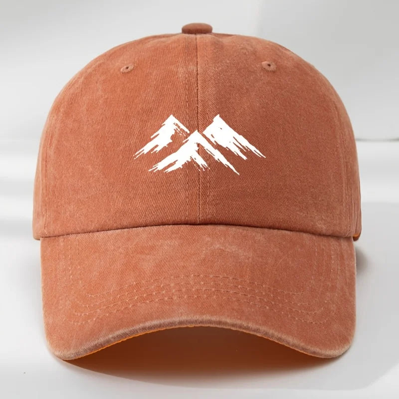Interesting Baseball Cap Mountain Print Outdoor Men's