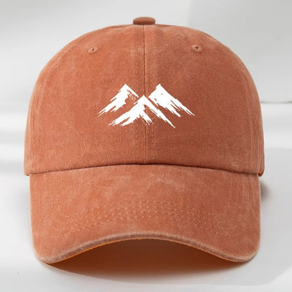 Interesting Baseball Cap Mountain Print Outdoor Men's