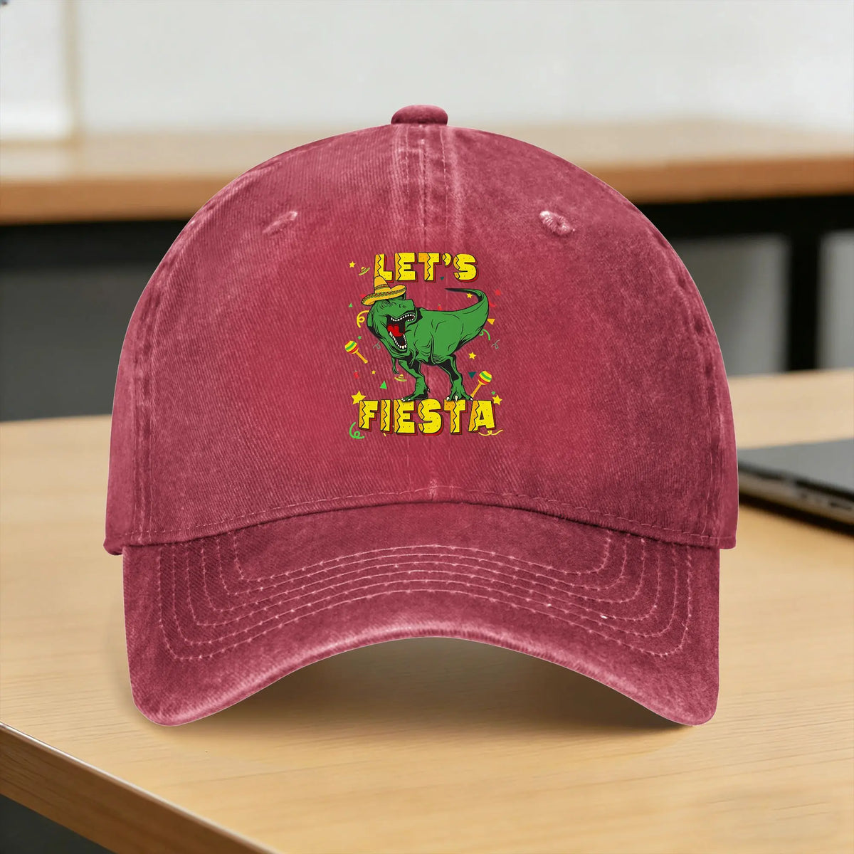 Let's Shirt Party Fiesta Retro Washed Trucker Baseball Cap