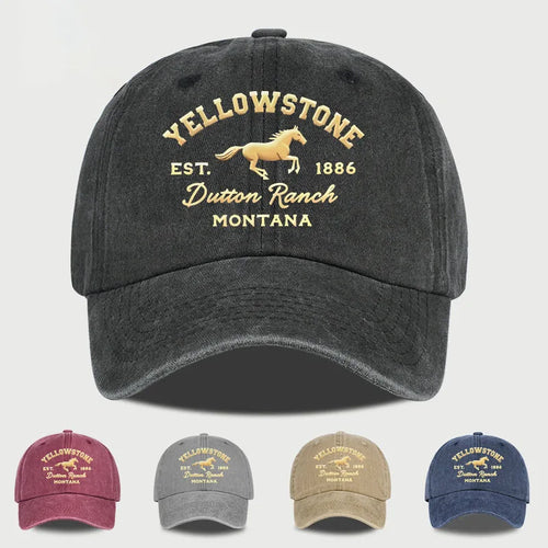 Yellowstone Horse Print Baseball Cap