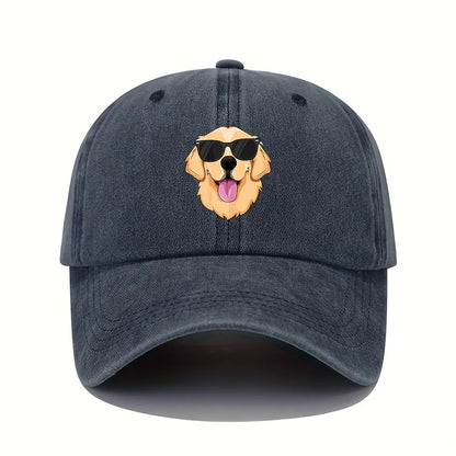 Fun Dog Print Casual Baseball Cap